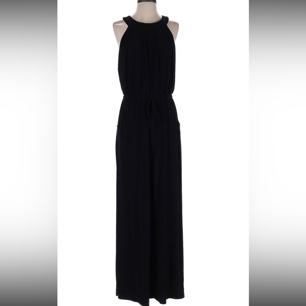 Emma & Michele Black Sleeveless Halter Jumpsuit